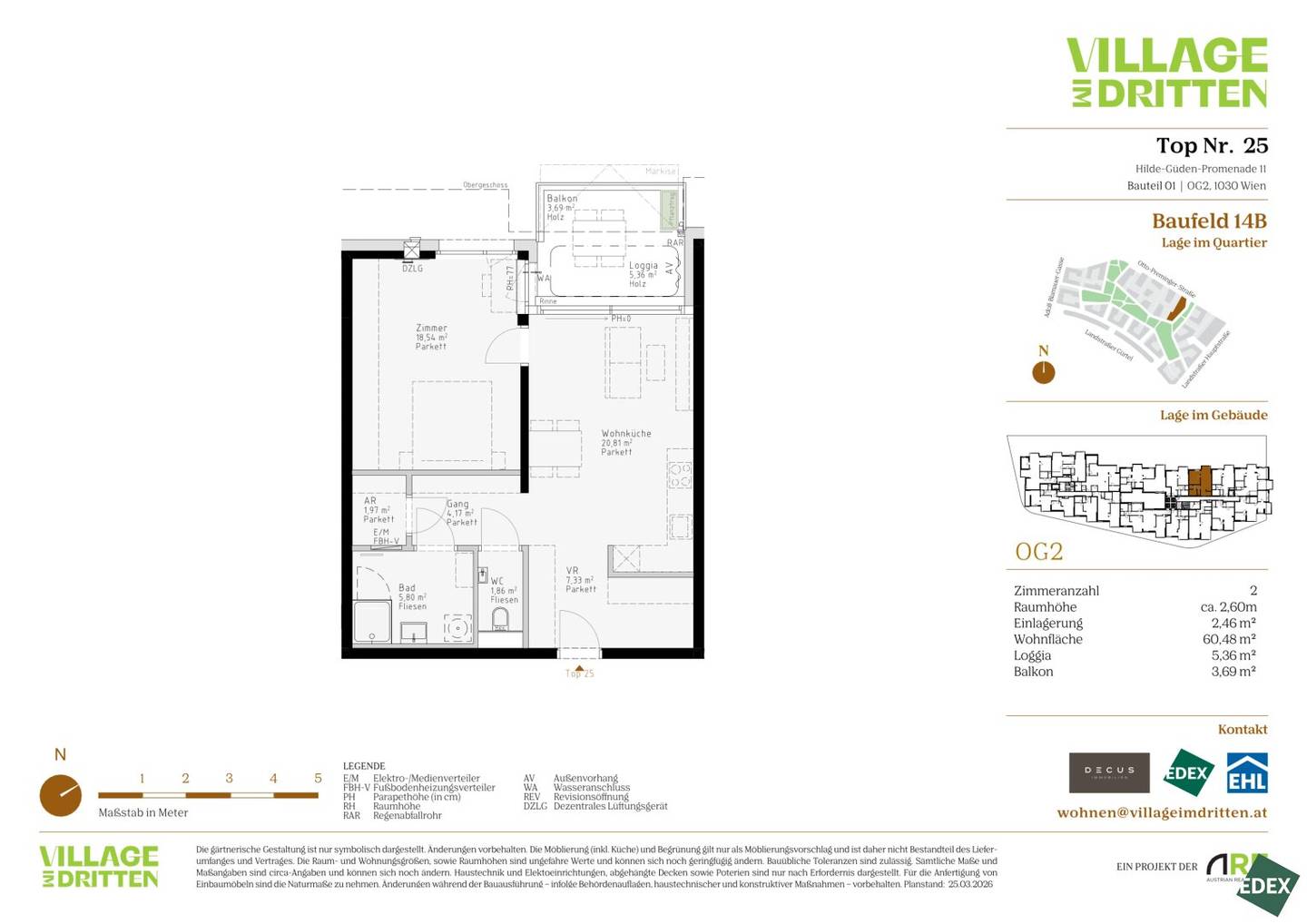 New build apartment with balcony first occupancy