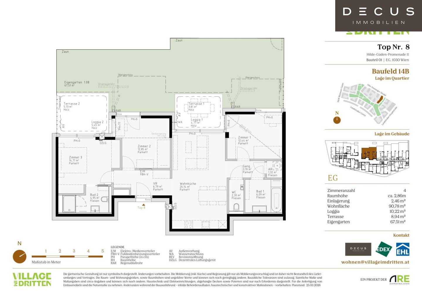 New build Village im Dritten garden loggia Wohnung