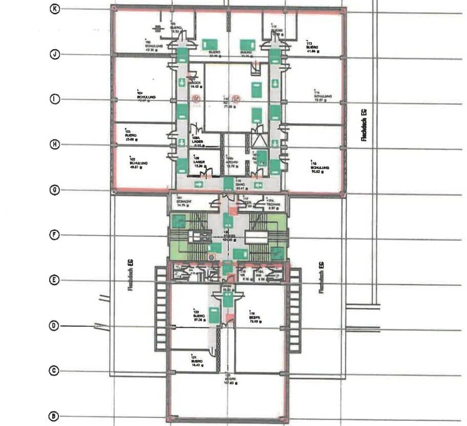 Gebäude 67 Plan 1.OG