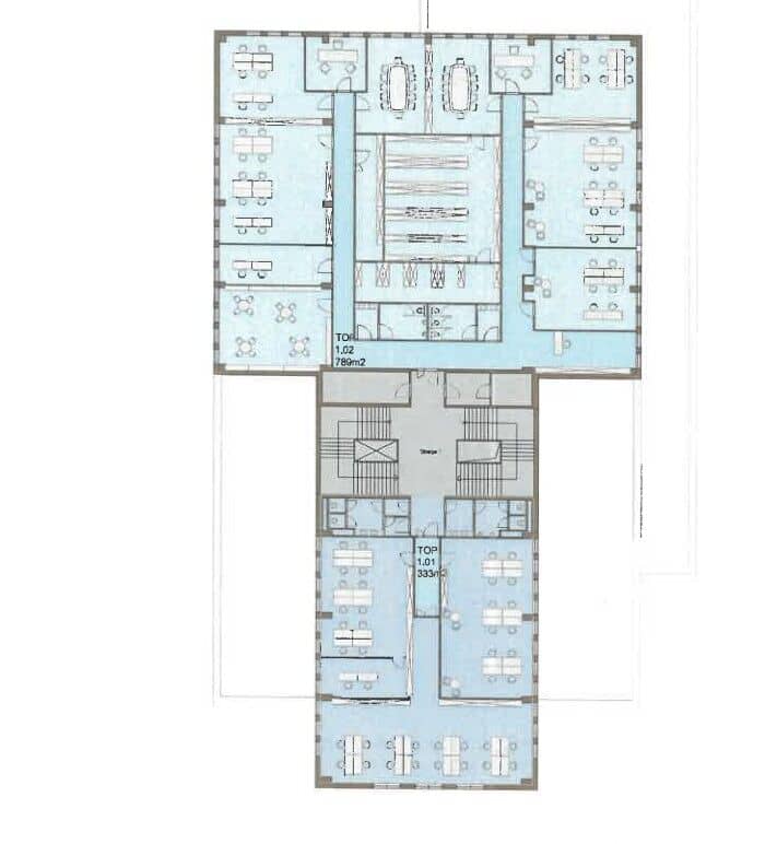 Gebäude 67 Plan 1.OG Belegungsvorschlag