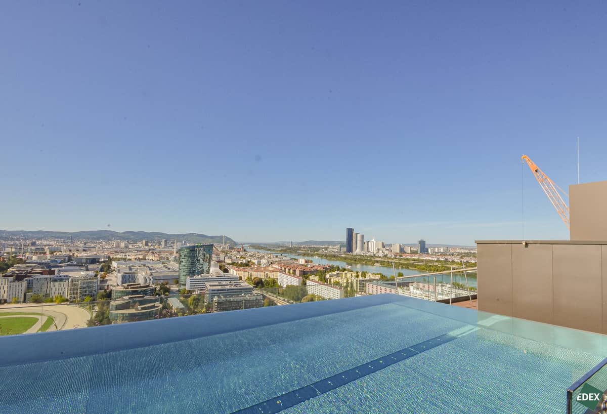 Terrassenwohnung in Leopoldstadt – 2 Zimmer, Balkon 14 m²