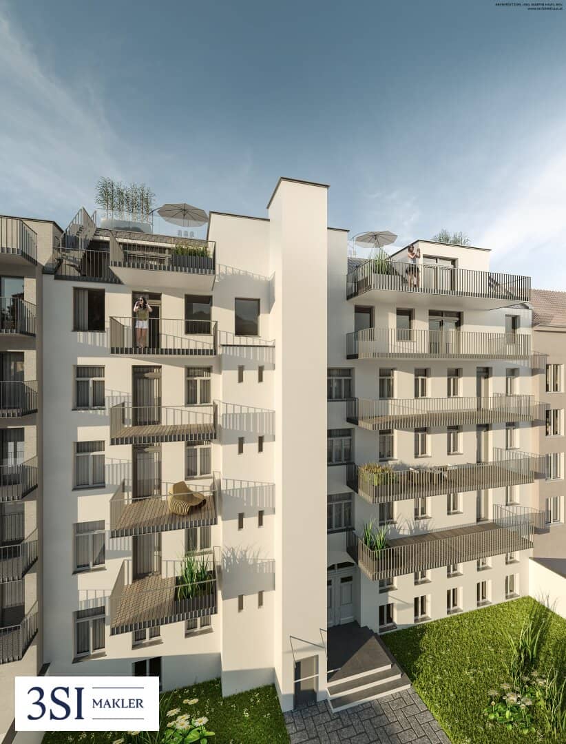 Building permitted shell attic near Klinik Favoriten and Matzleinsdorfer Platz