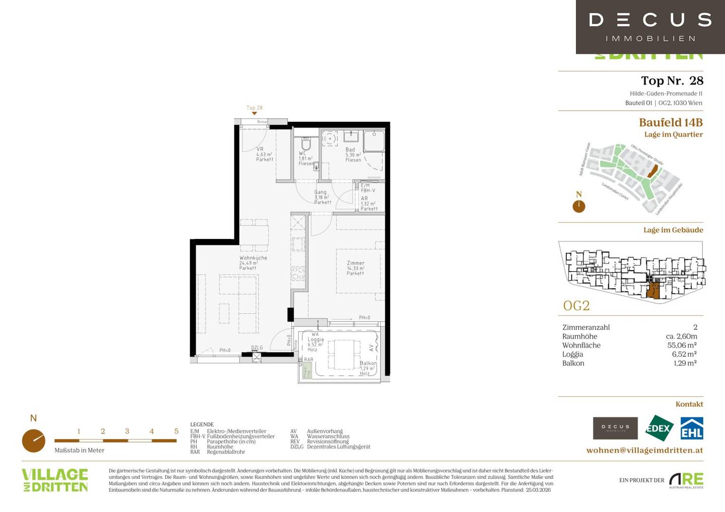 | ZWEI ZIMMER | 1030 | UNIKAT FÜR FREIGEISTER | ANLEGER | BF 14B | VILLAGE IM DRITTEN | FERTIGSTELLUNG 2027