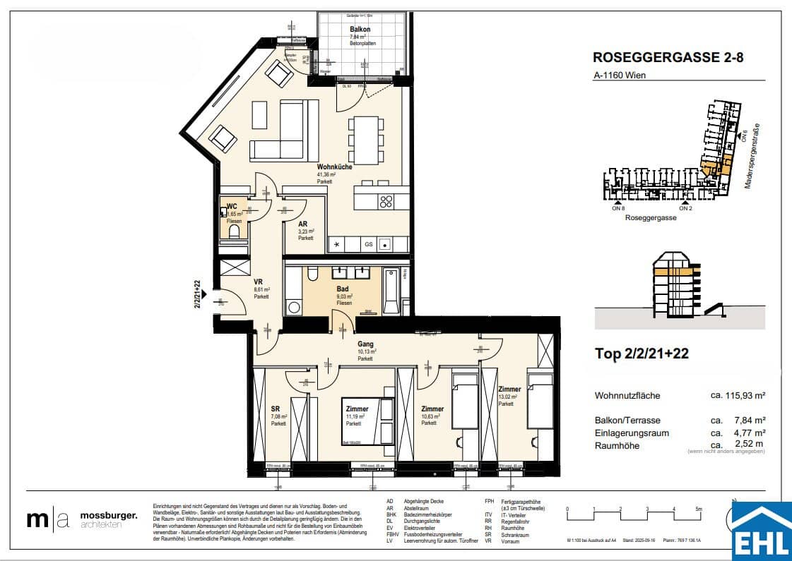 Wohnung nahe Wilhelminenberg mit Innenhof
