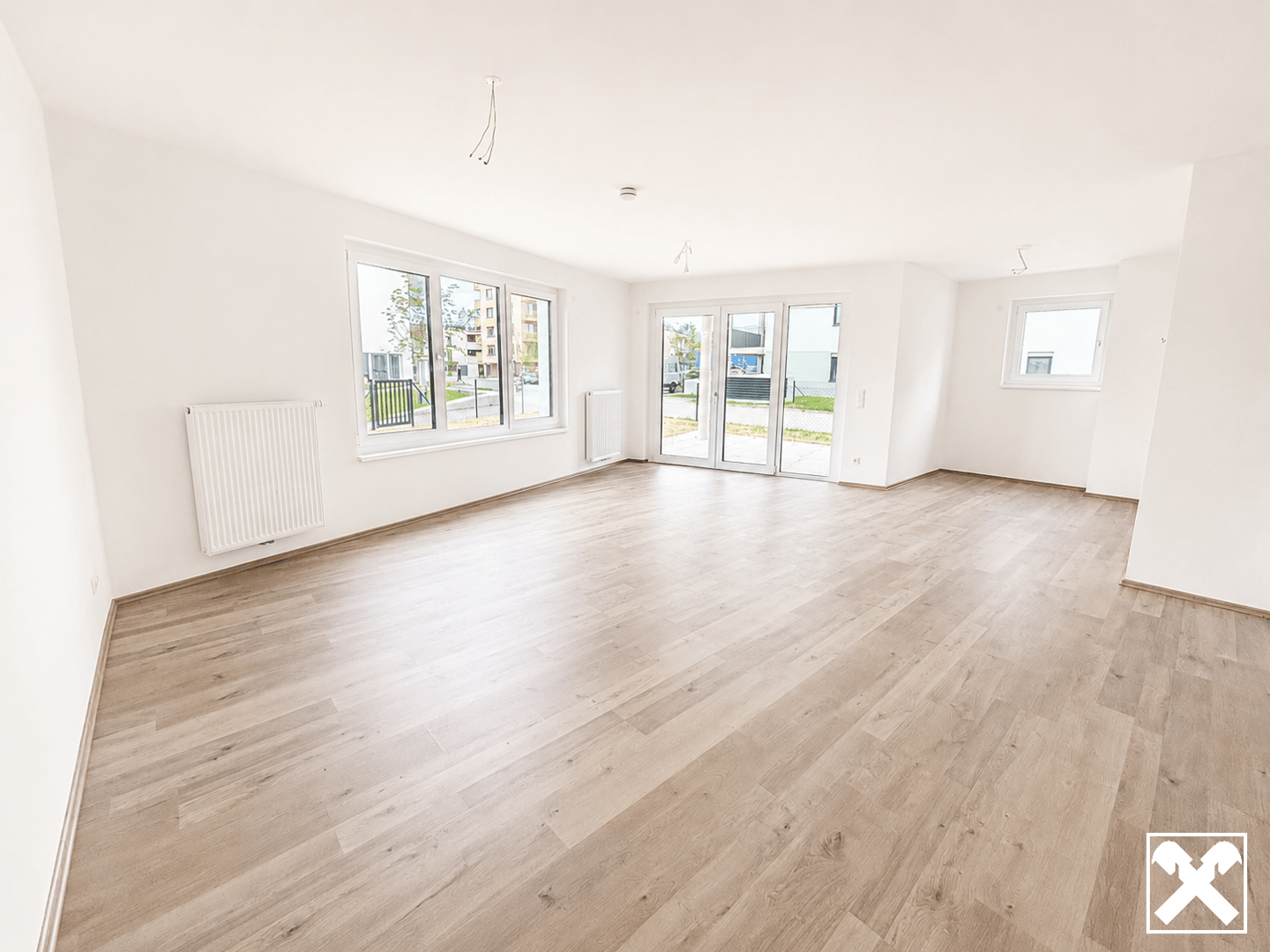 Subsidized first occupancy apartment with garden terrace
