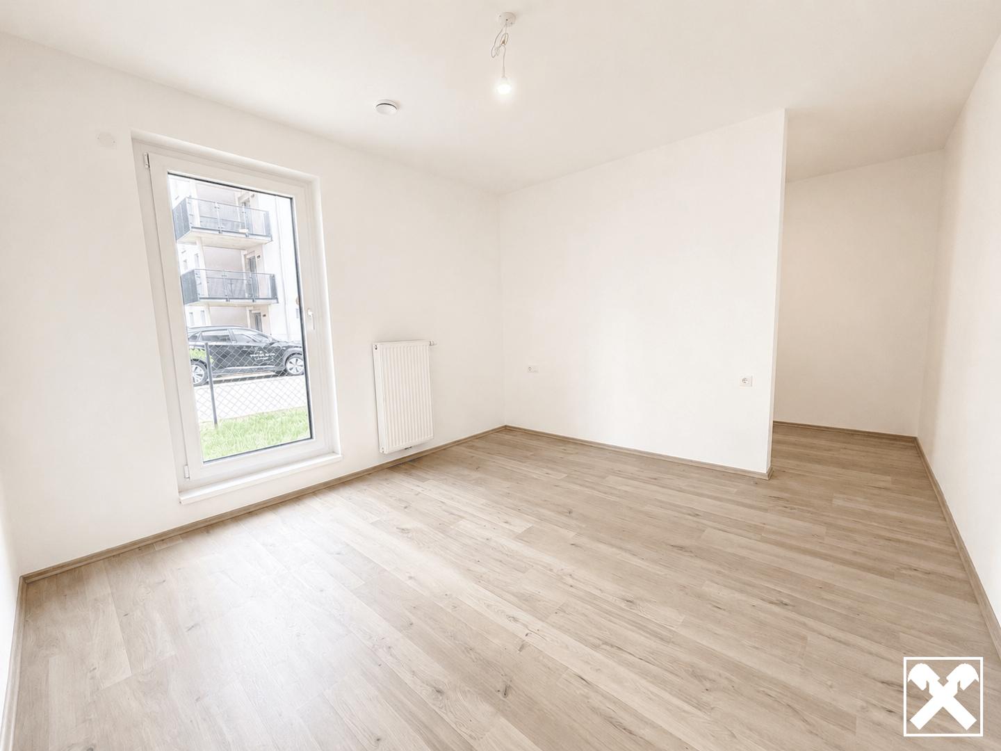 Subsidized first occupancy apartment with garden terrace