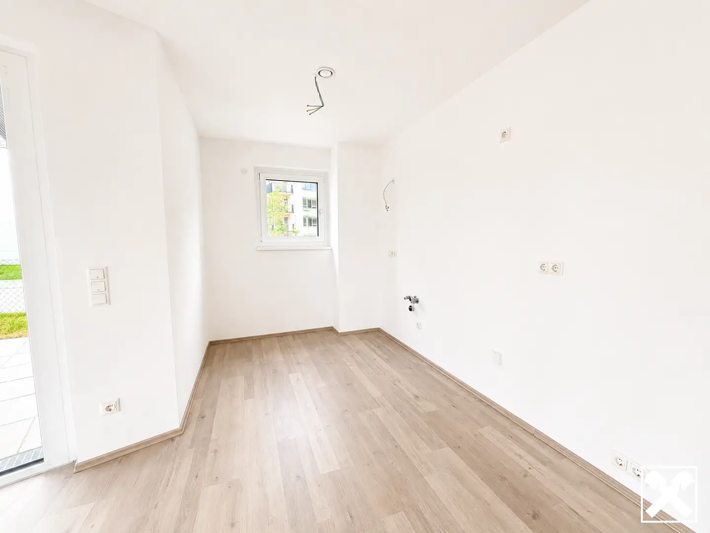 Subsidized first occupancy apartment with garden terrace