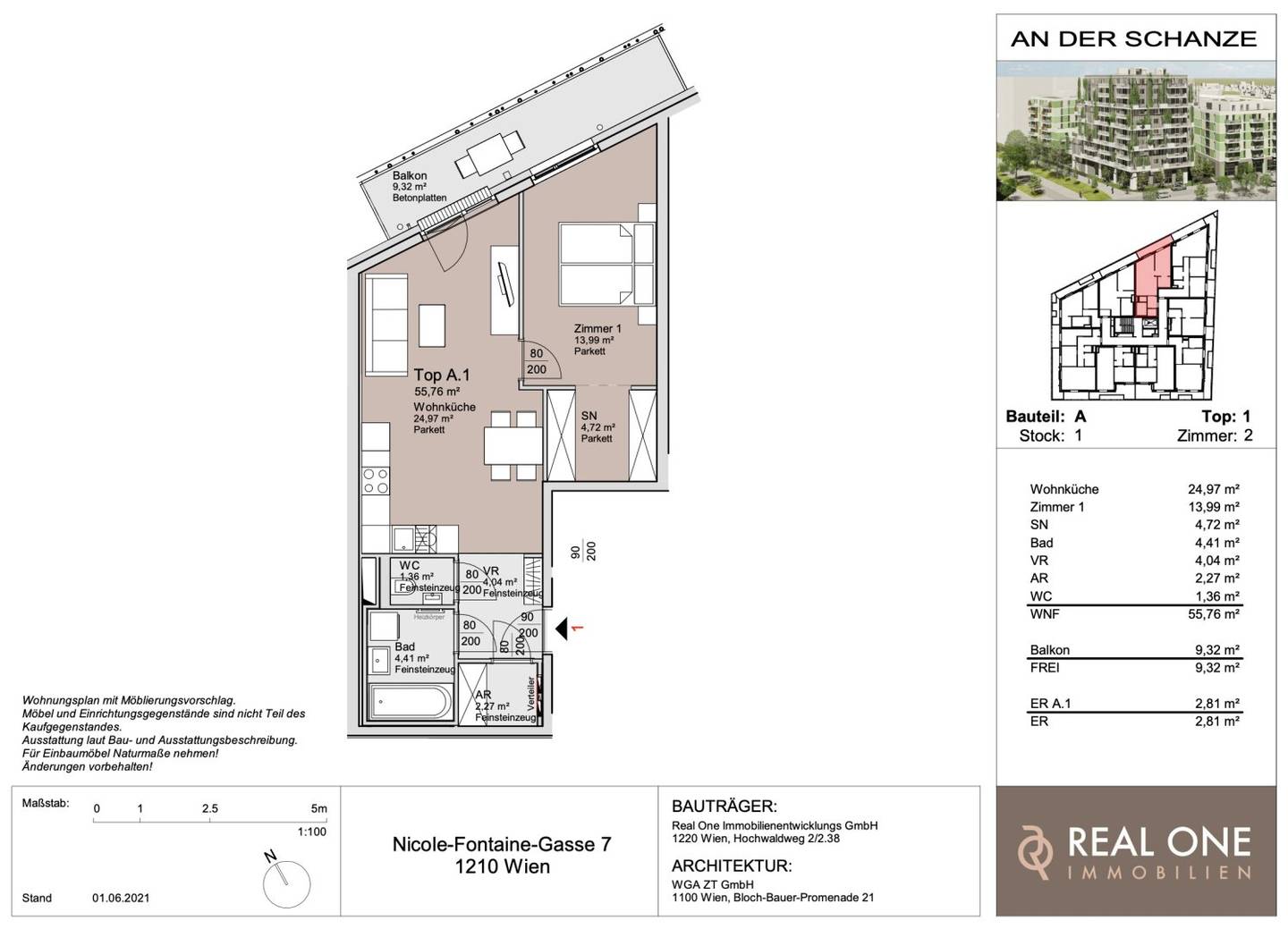 Vorsorgewohnung no commission near Alte Donau