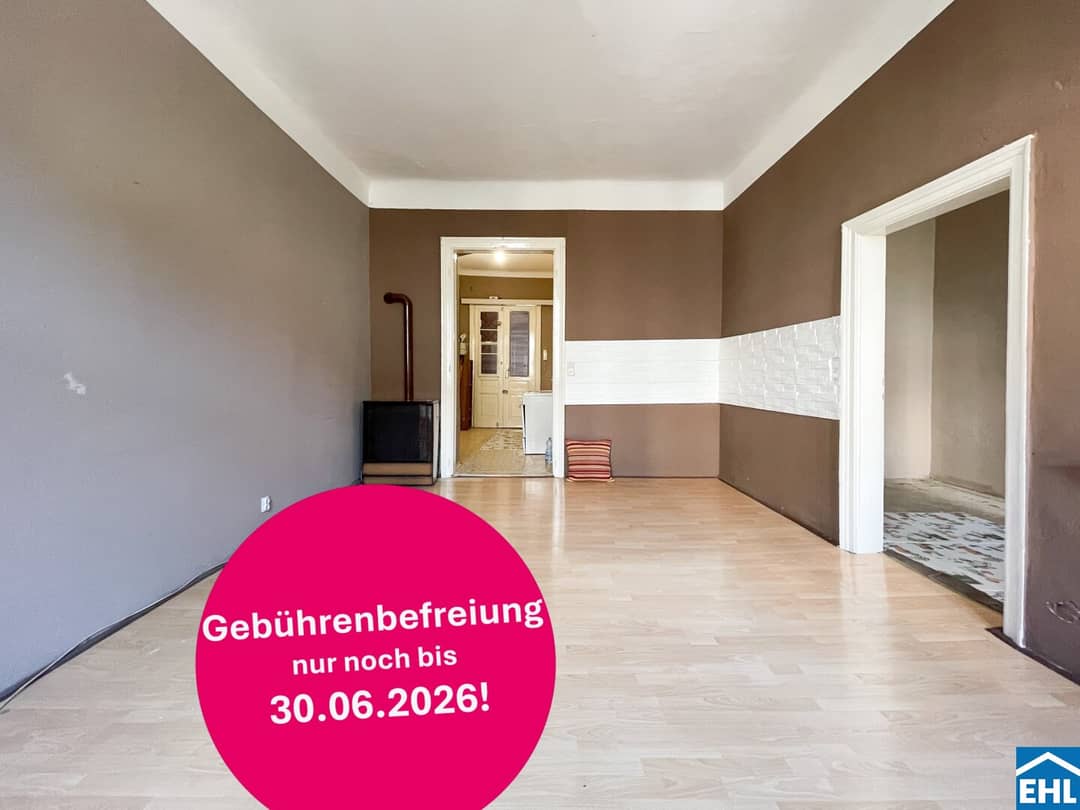 Wohnung nahe Augarten Potenzial Aufzug geplant