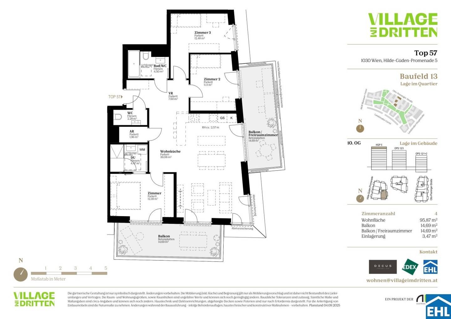 Wohnung Neubau Erstbezug Parknähe