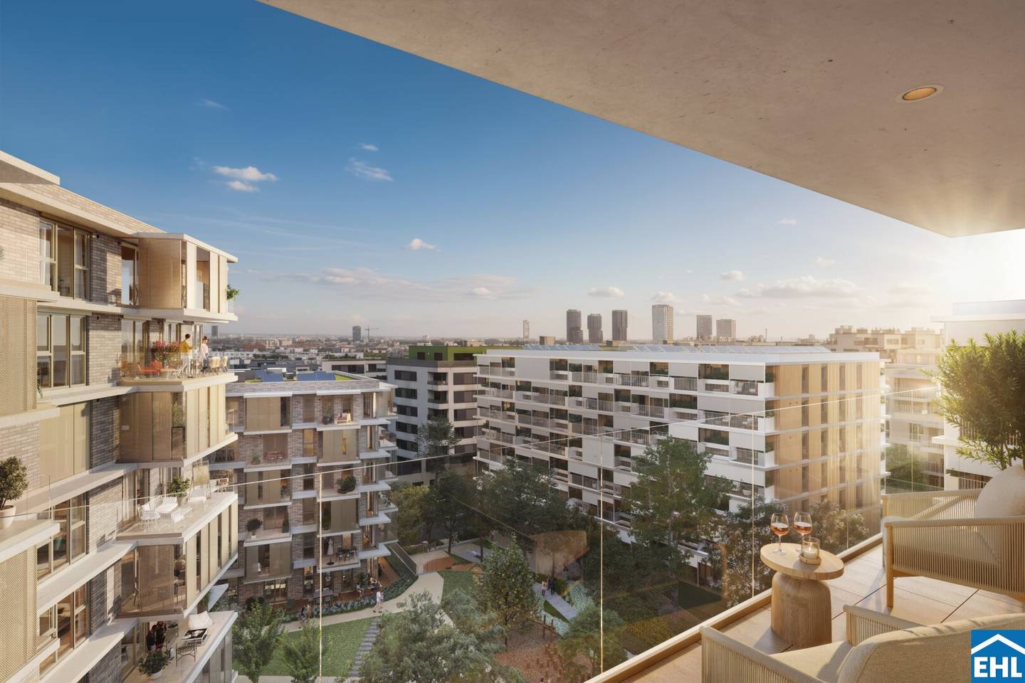 New build apartment with balcony in Village im Dritten