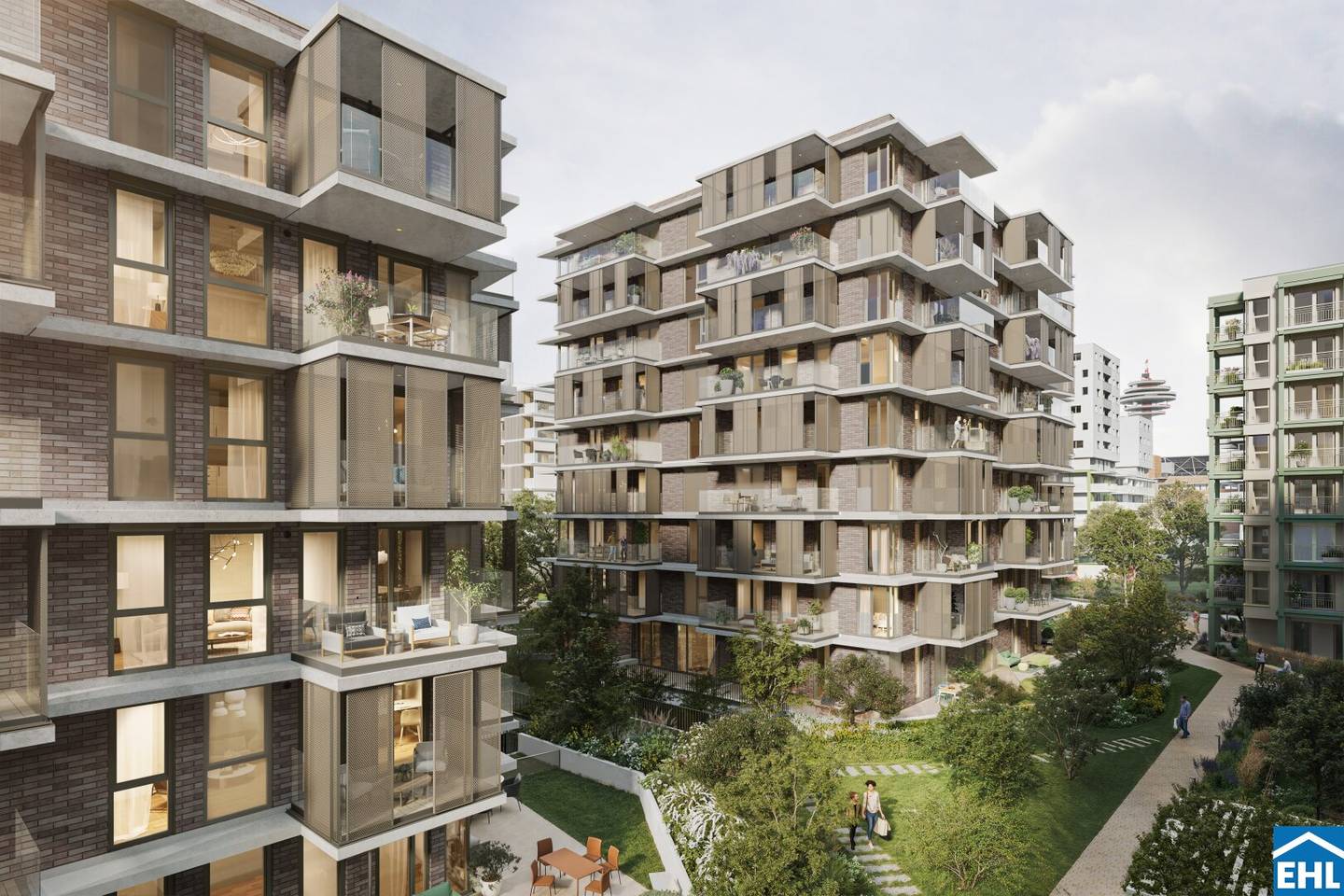 New build apartment with balcony in Village im Dritten