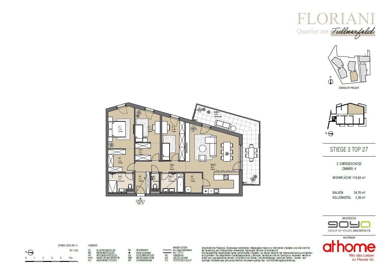 Apartment first occupancy Floriani Quarter Tullnerfeld