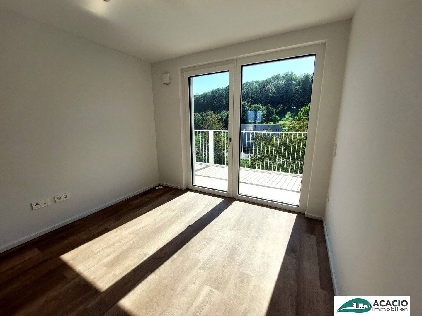 Modern apartment terrace balcony first occupancy