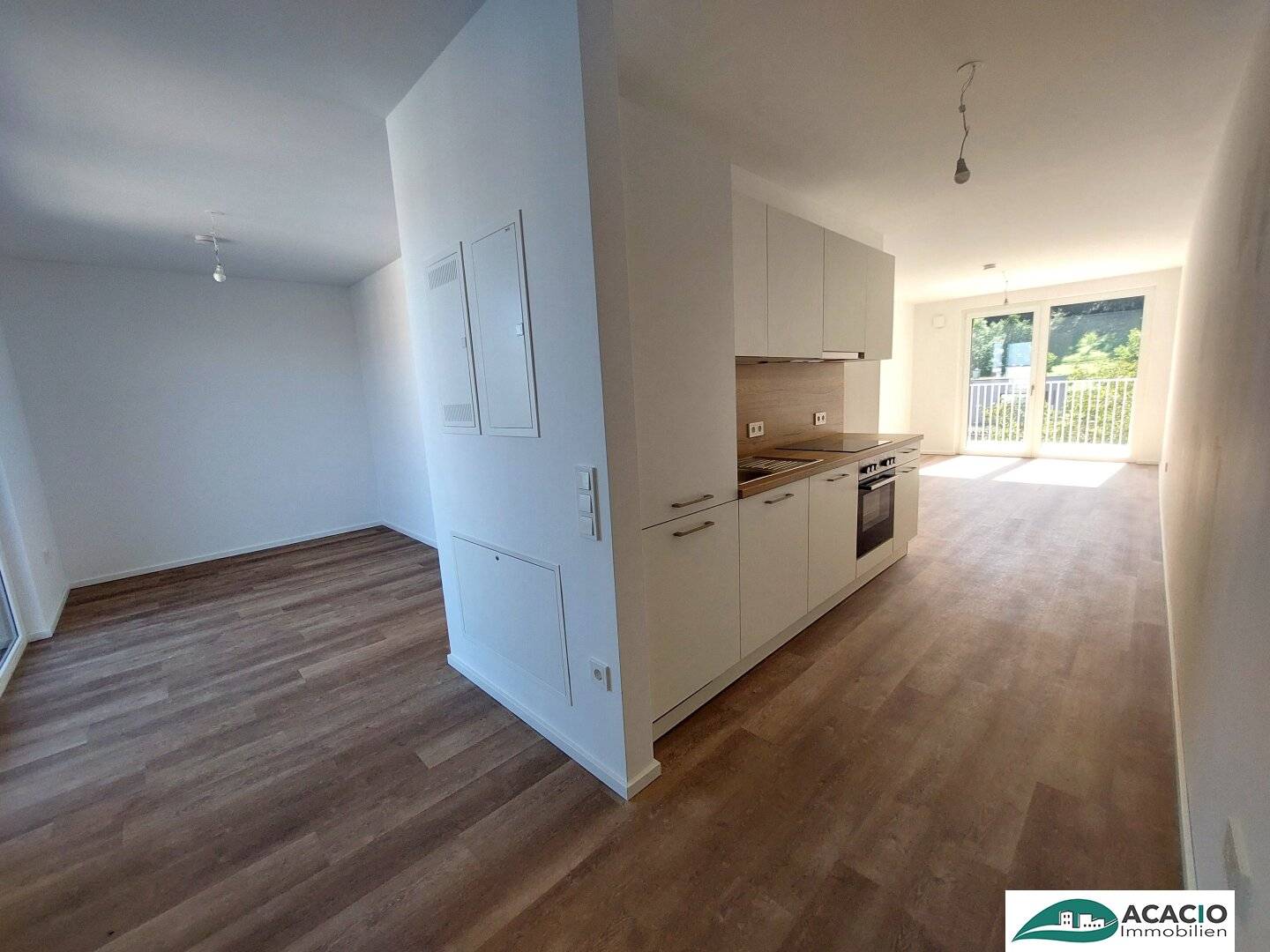 Modern apartment terrace balcony first occupancy