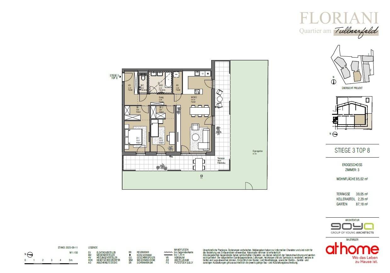 Ground floor apartment garden near Tullnerfeld