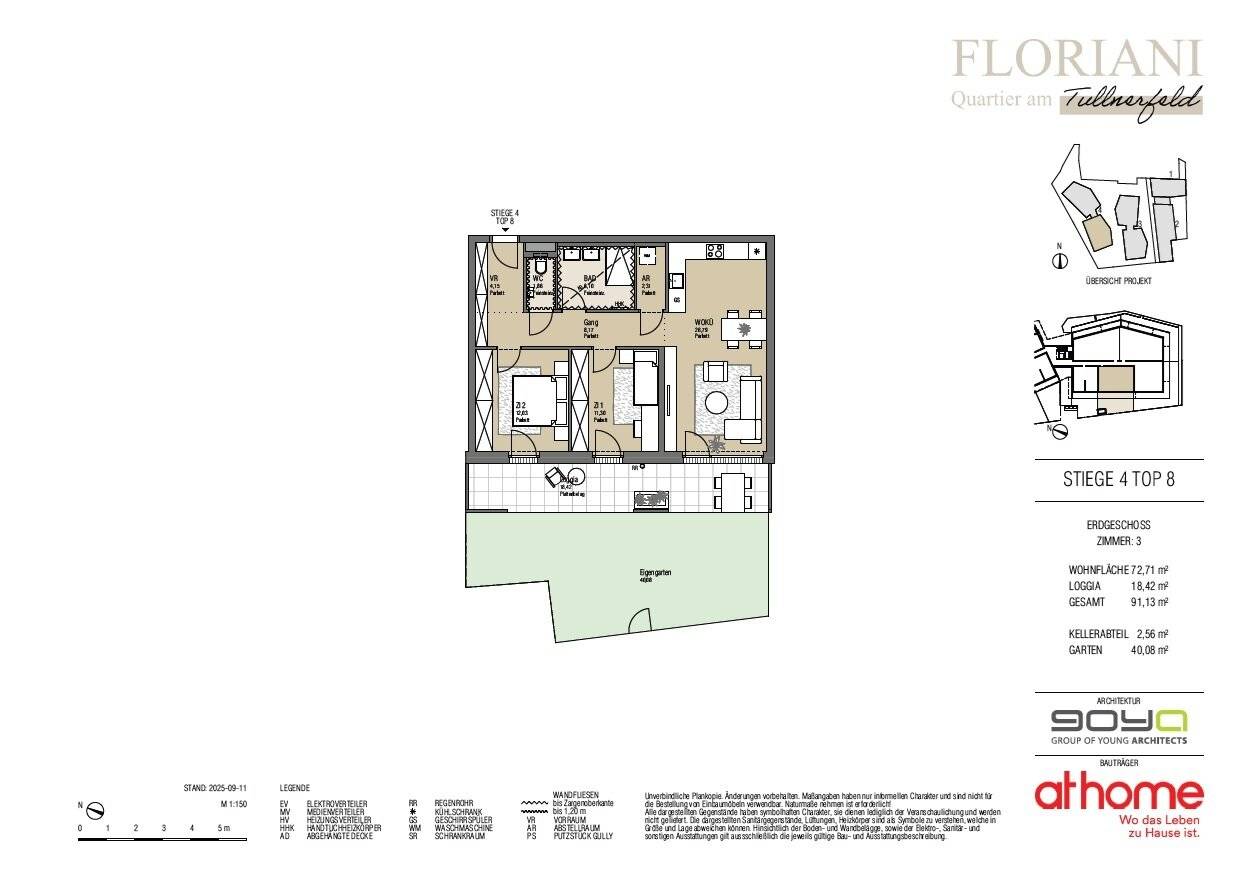 Wohnung ground floor garden loggia
