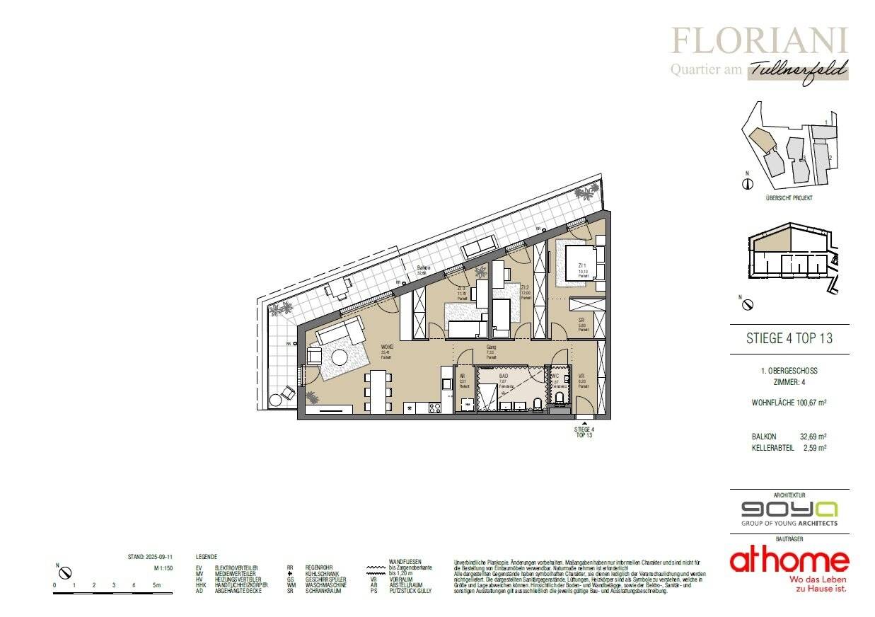 New build apartment with balcony commission free
