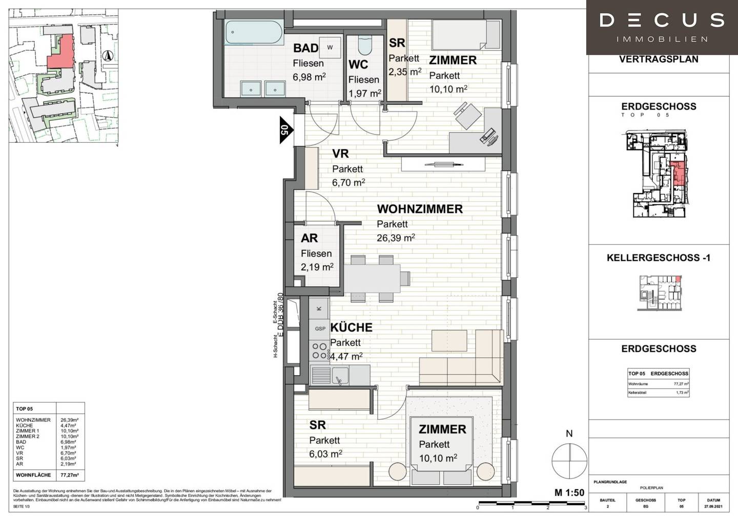 Ground floor apartment in the old town with elevator