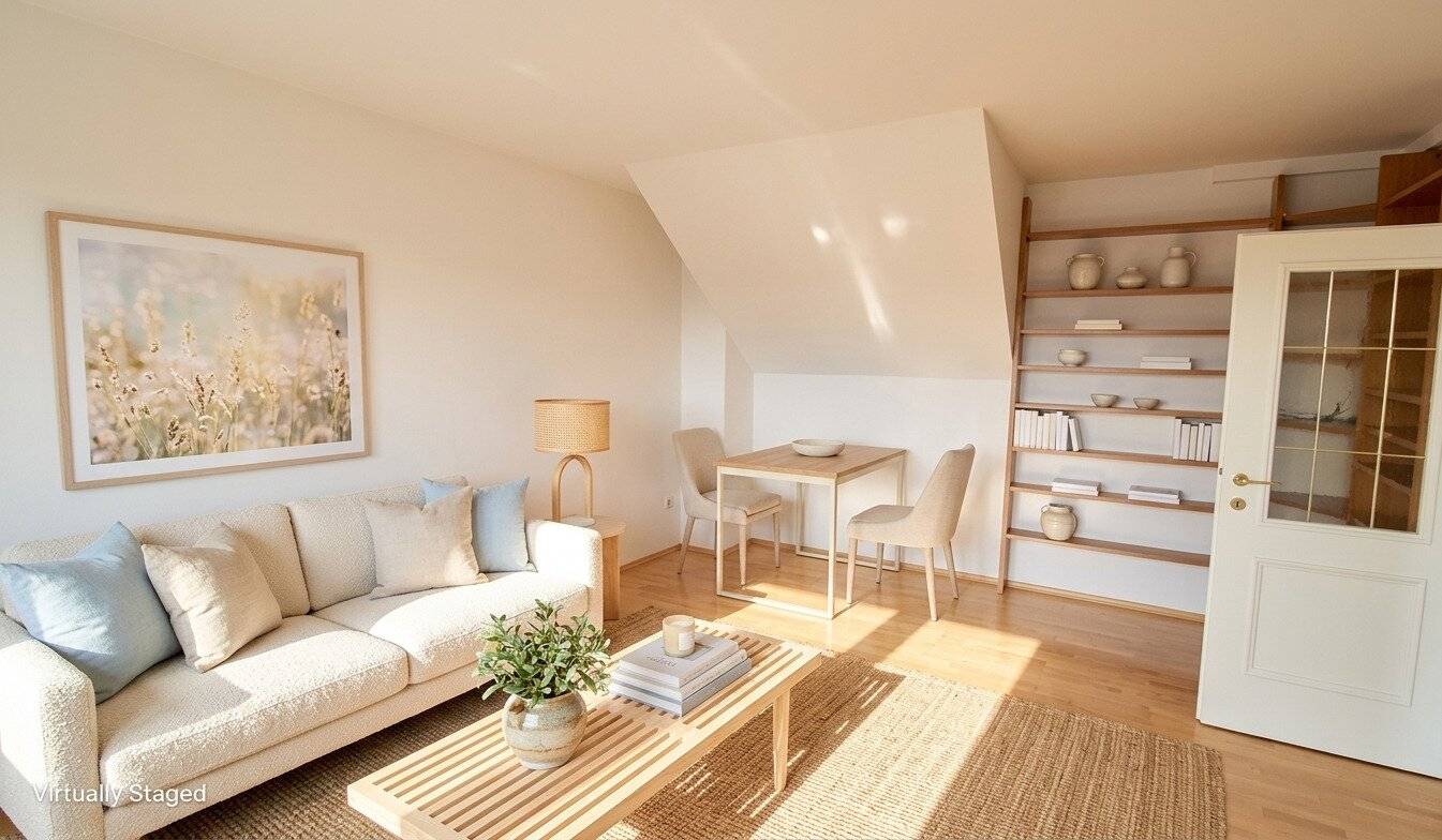 Three room apartment with loggia in a quiet location