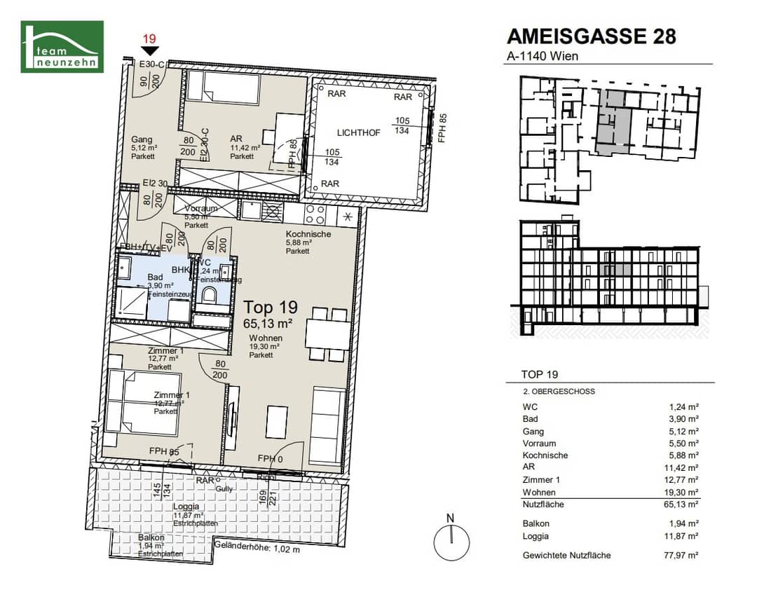 3-Rm New Build Penzing 65m²