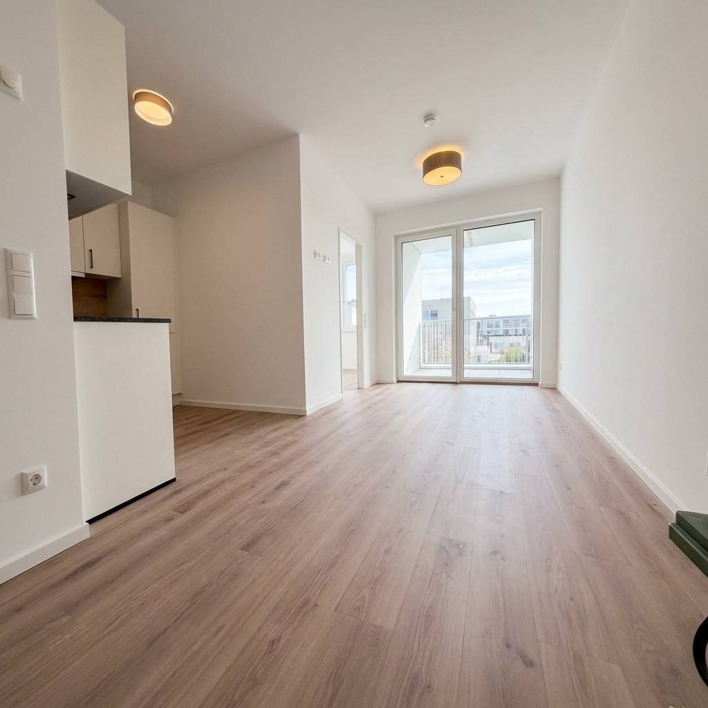 Barrier free apartment with elevator loggia