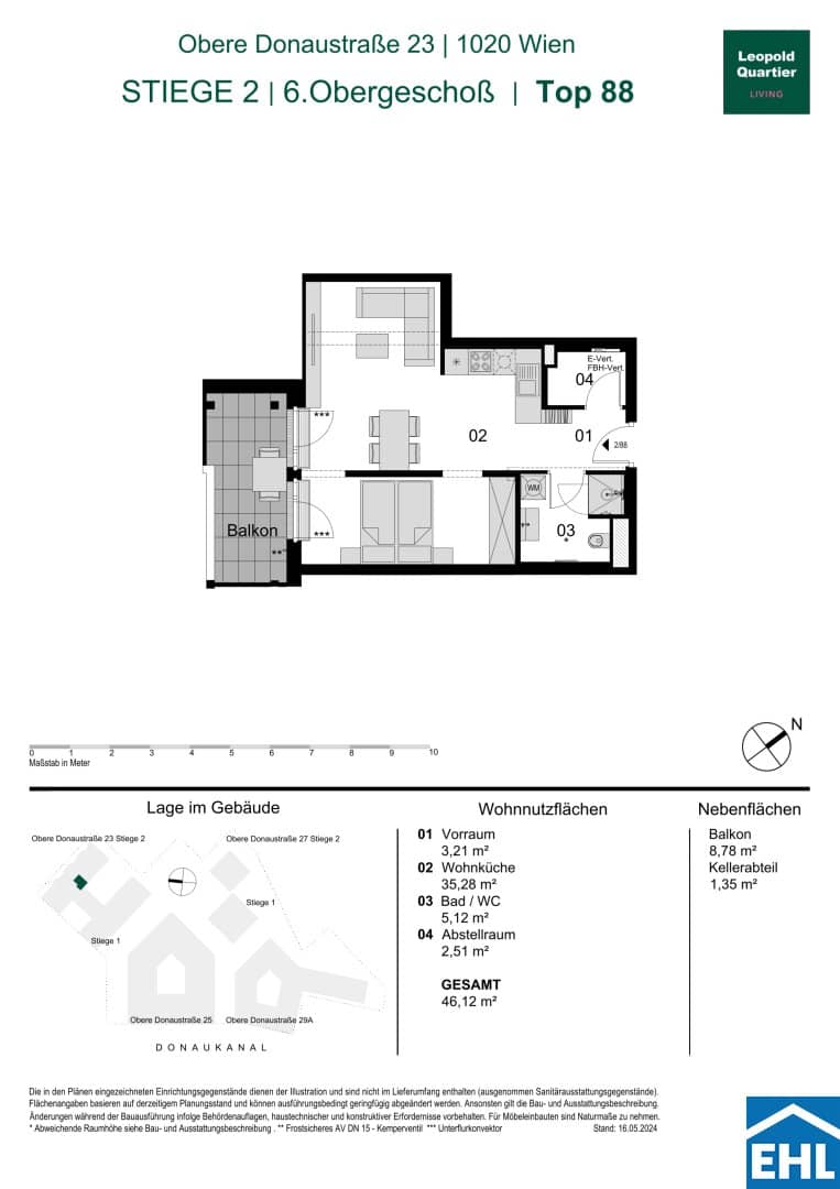 Wohnung Neubau Holzbauweise Balkon Geothermie