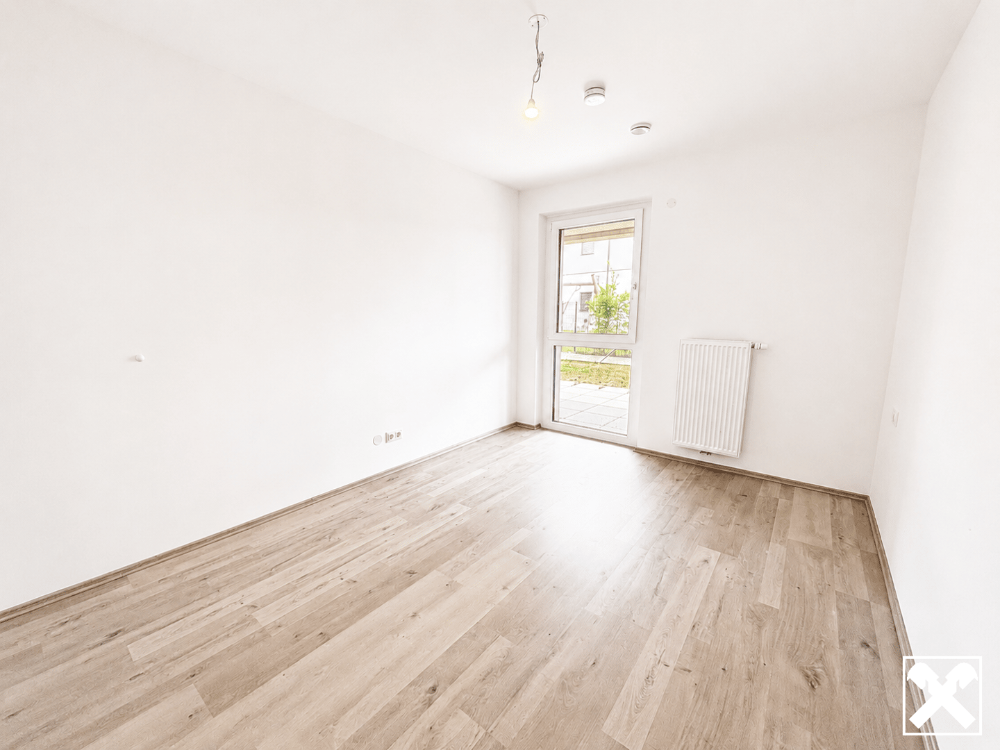 New build apartment with terrace and garden