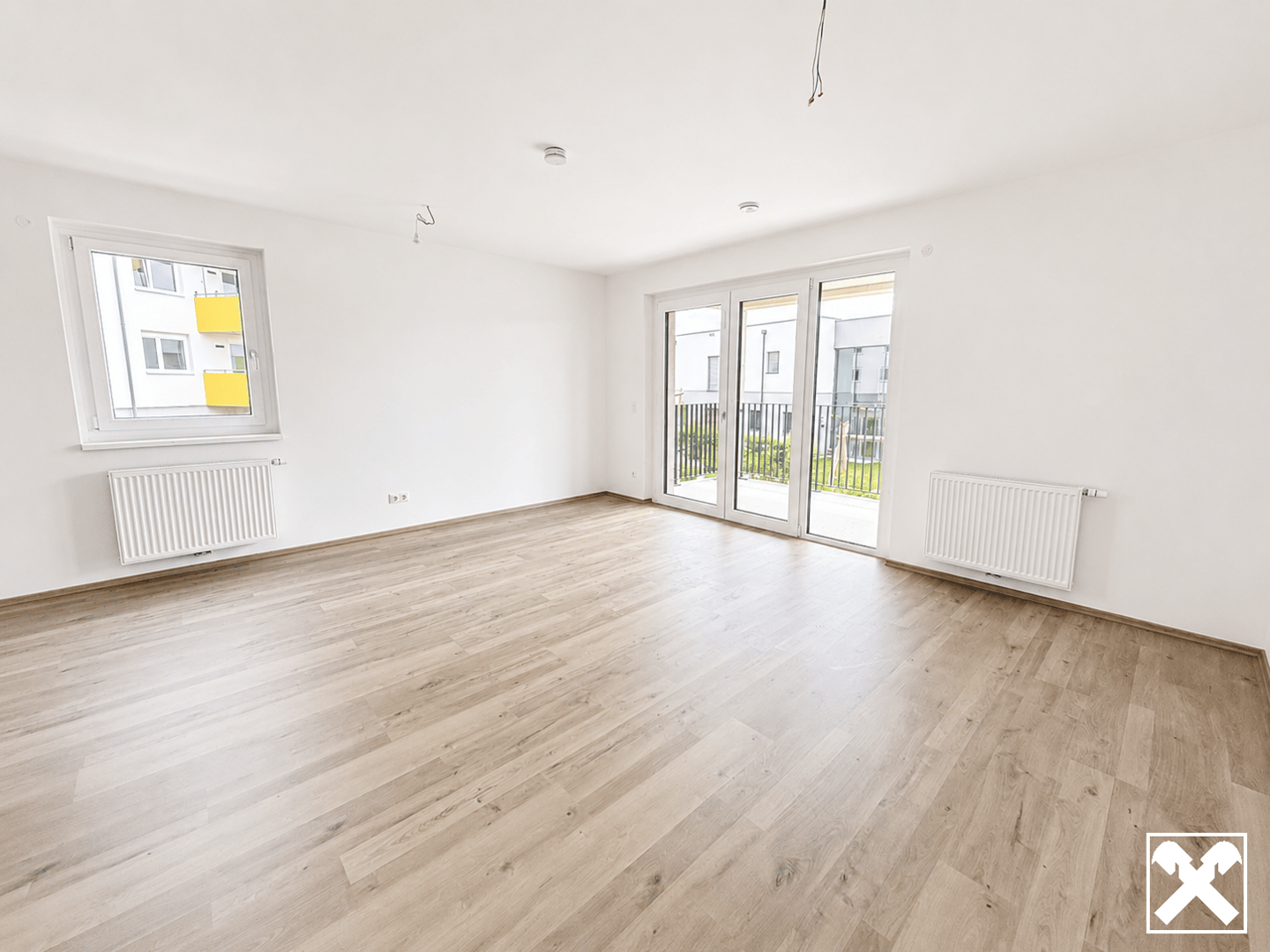 Subsidized first occupancy apartment with balcony and underground parking
