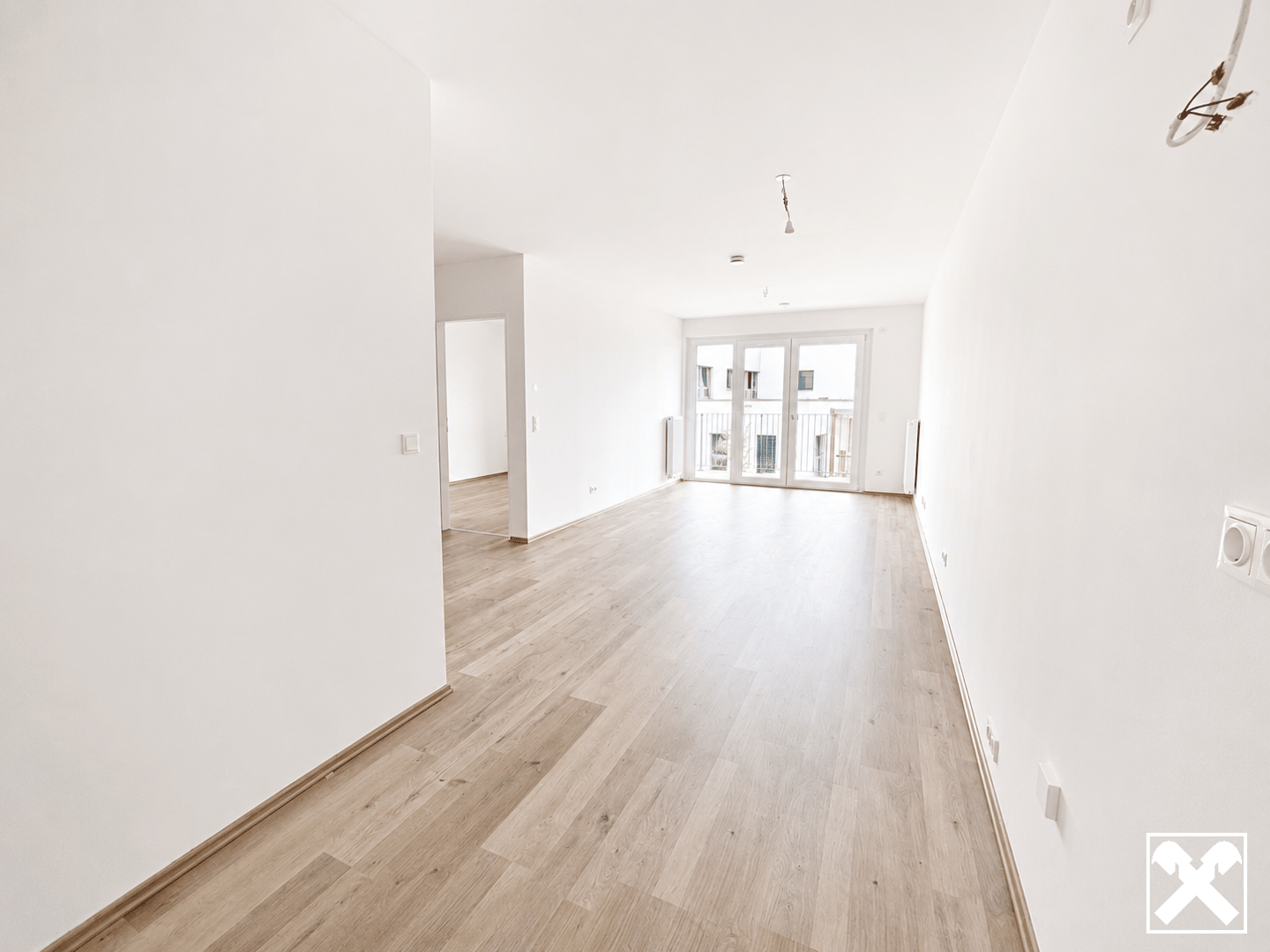 New build apartment balcony energy efficient