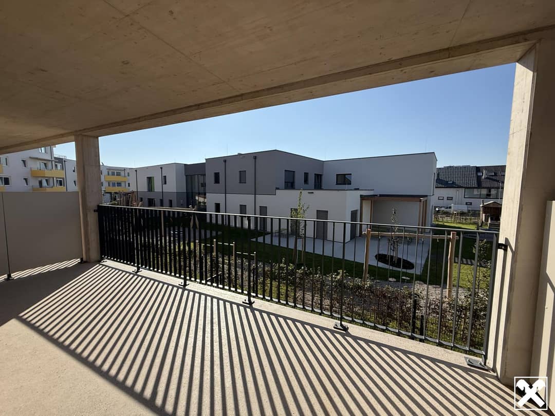 Wohnung mit Balkon gefördert und energieeffizient