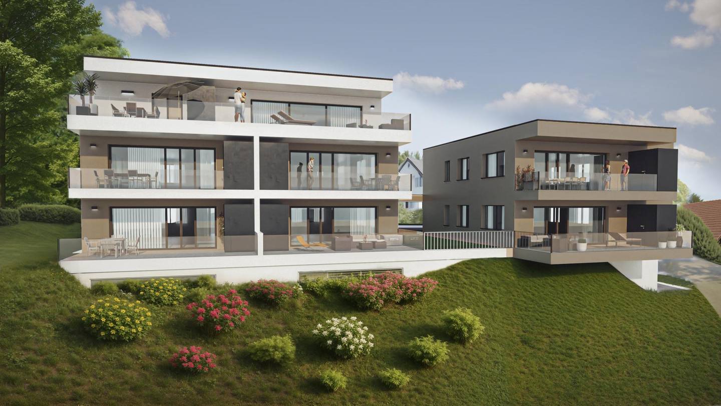 New build apartment with terrace and barrier free