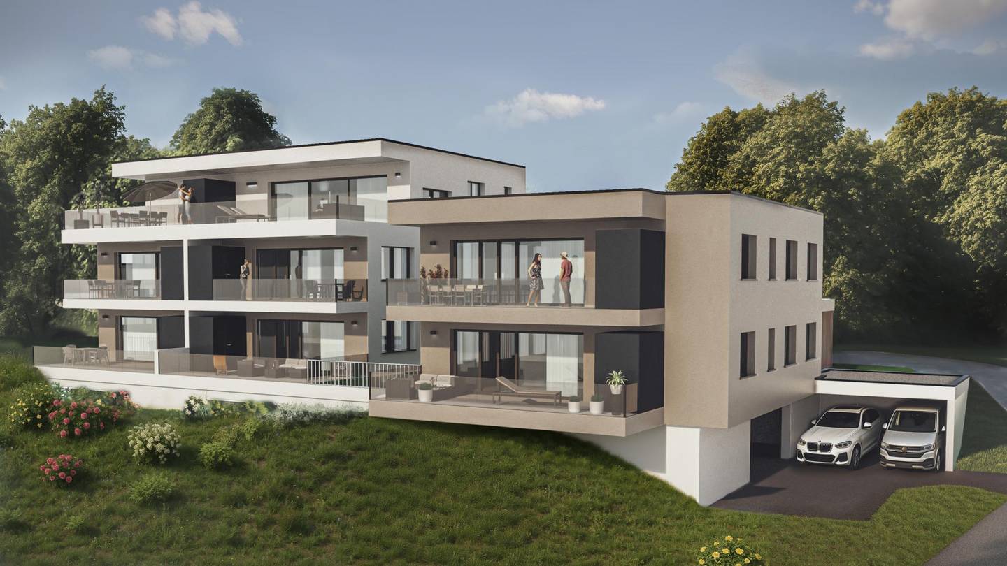 New build apartment with terrace and barrier free