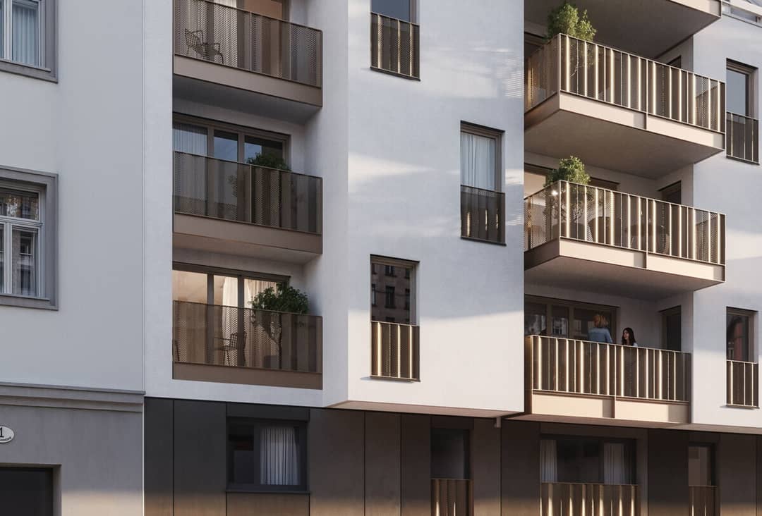 Neubau Erstbezug Wohnung nahe Alte Donau Loggia