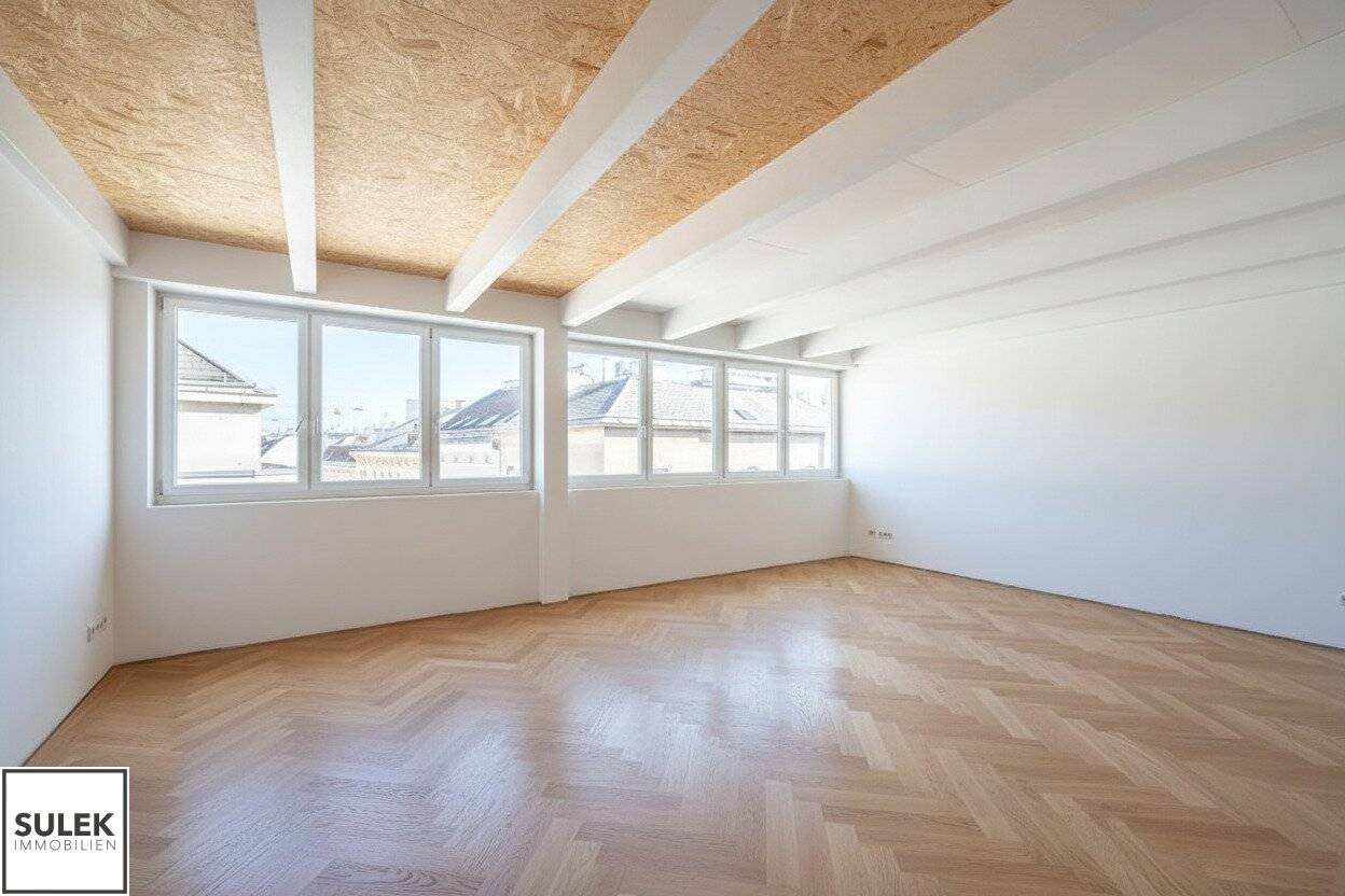 Attic apartment with lift and terrace view
