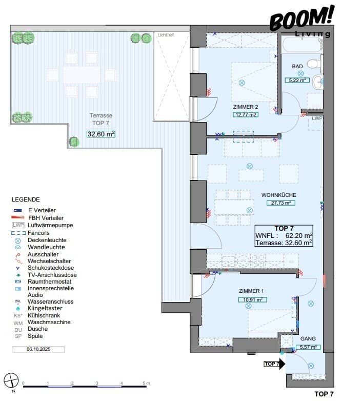 Stylish Altbau apartment with terrace near Brunnenmarkt