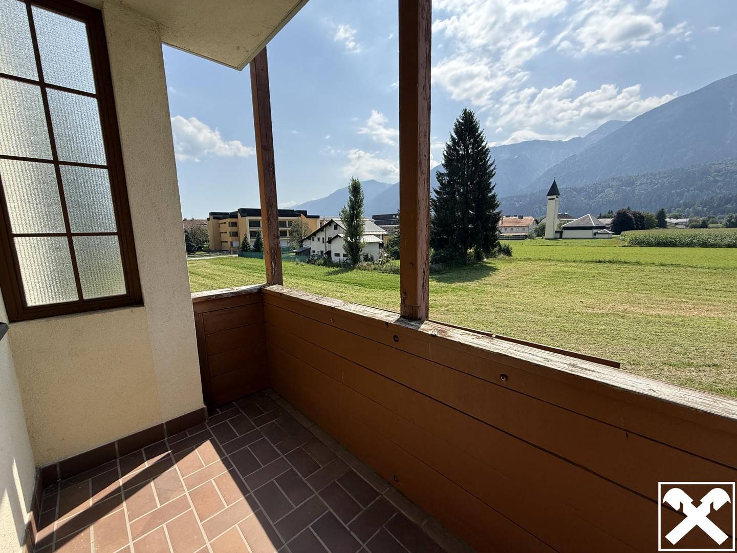 Wohnung in zentrumsnaher Lage mit Balkon und Alpenblick