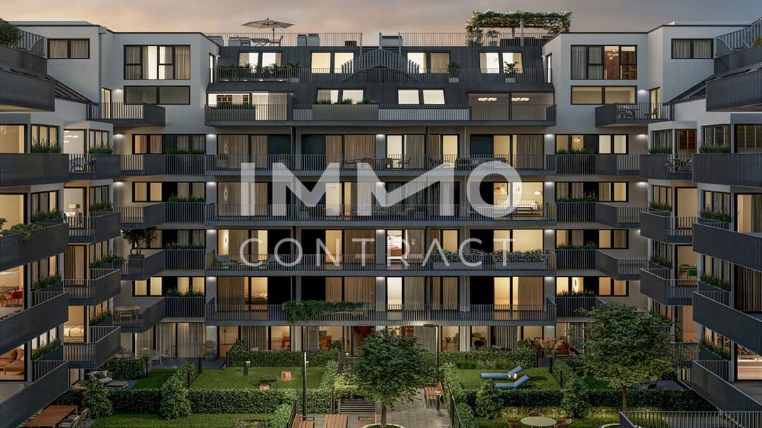 Wohnung am Arik Brauer Park Balkon