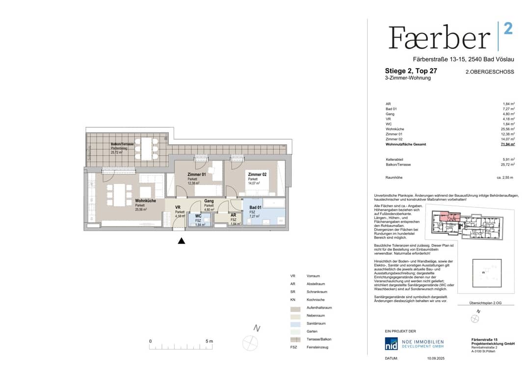 3-Zimmer-Neubau mit Terrasse, Bad Vöslau