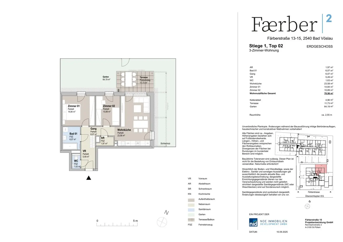 BIS ZU -10% PREISNACHLASS! Durchdachte 3-Zimmer-Wohnung | Garten aus allen Räumen begehbar | Große Terrasse | Provisionsfrei