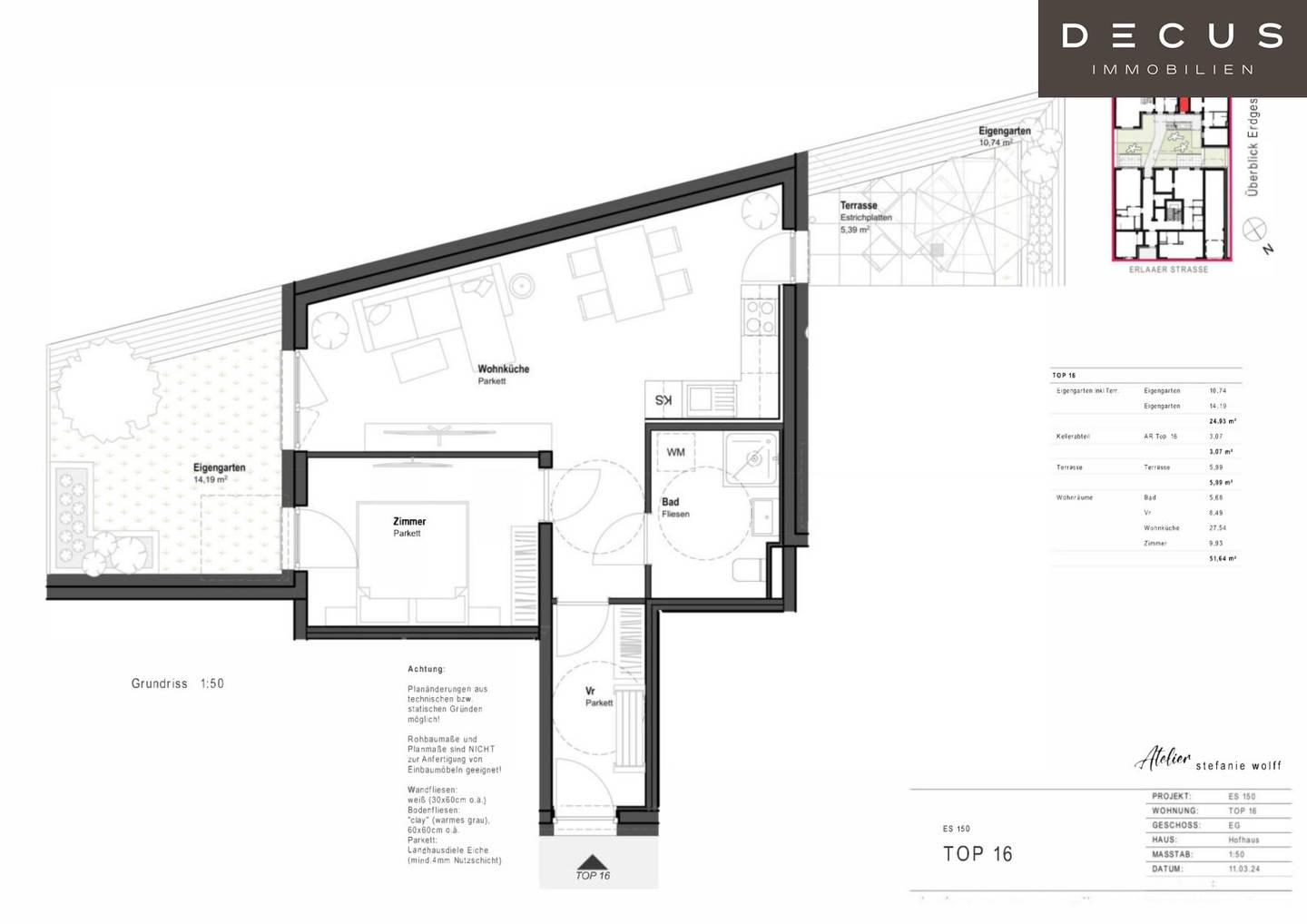 Wohnung Garten Erstbezug in ruhiger Lage