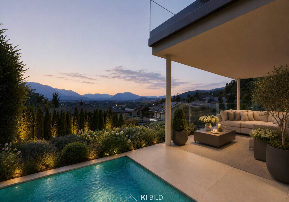 Garden maisonette with fortress view