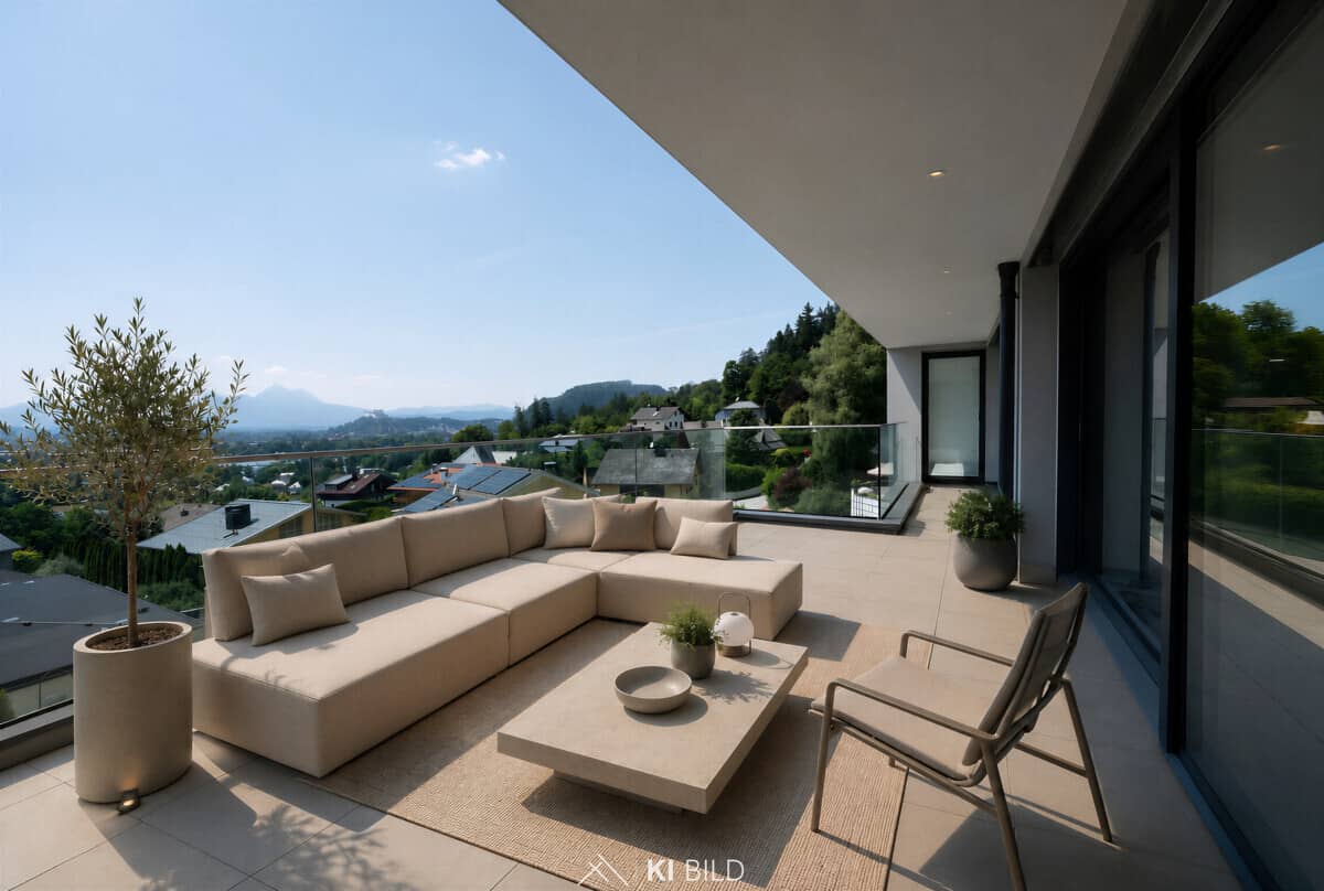 Garden maisonette with fortress view