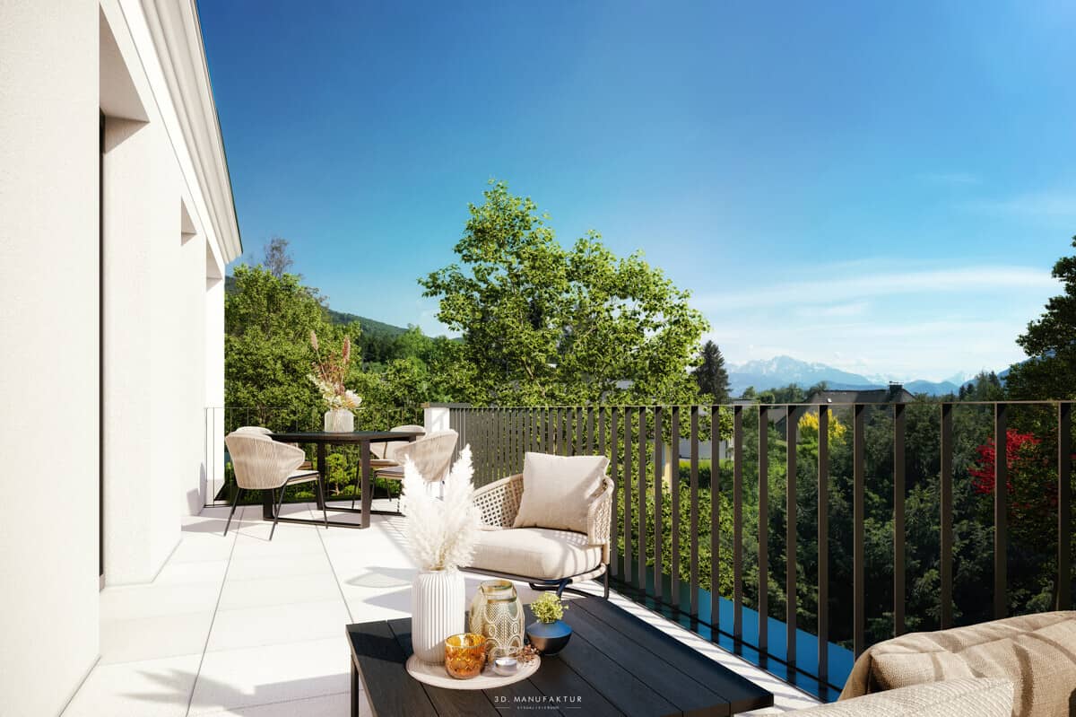 Apartment in Aigen first occupancy four terraces