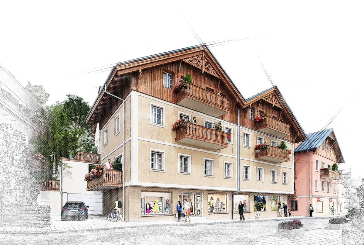Dachgeschosswohnung mit Dachterrasse und Wohngalerie