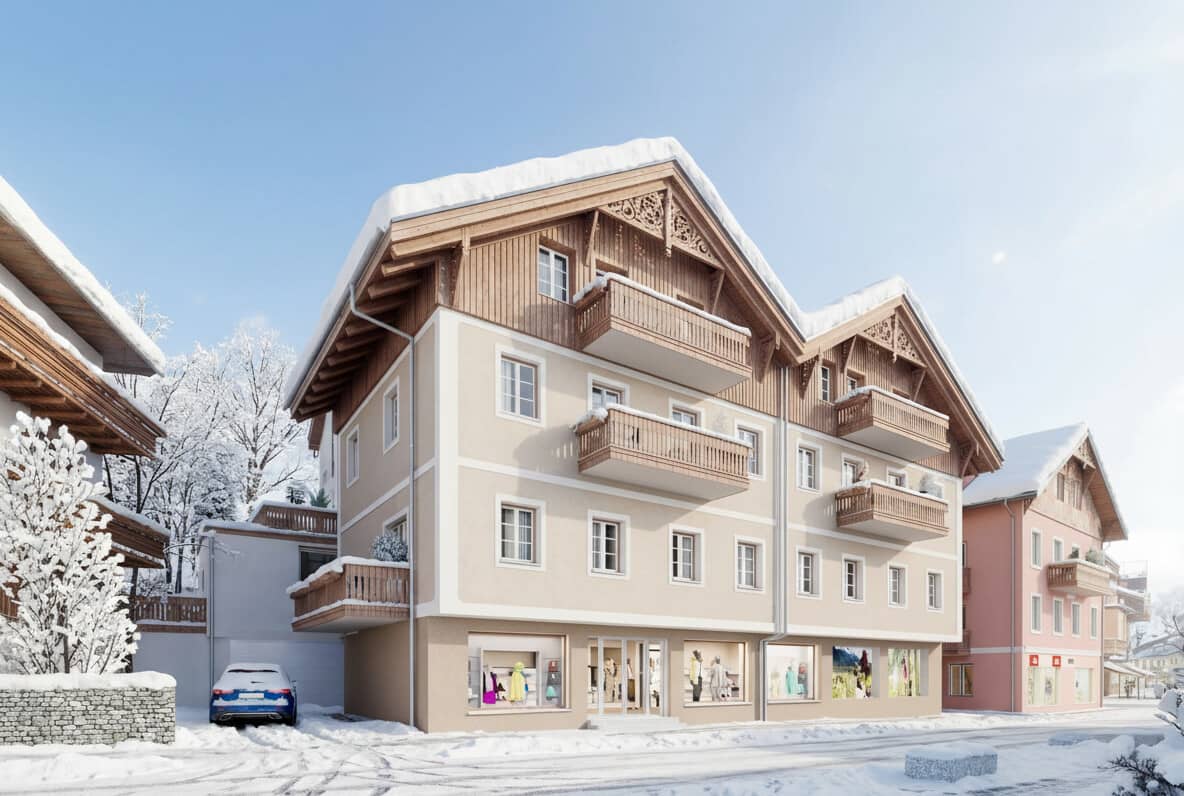 Wohnung Neubau Erstbezug Balkon Salzkammergut