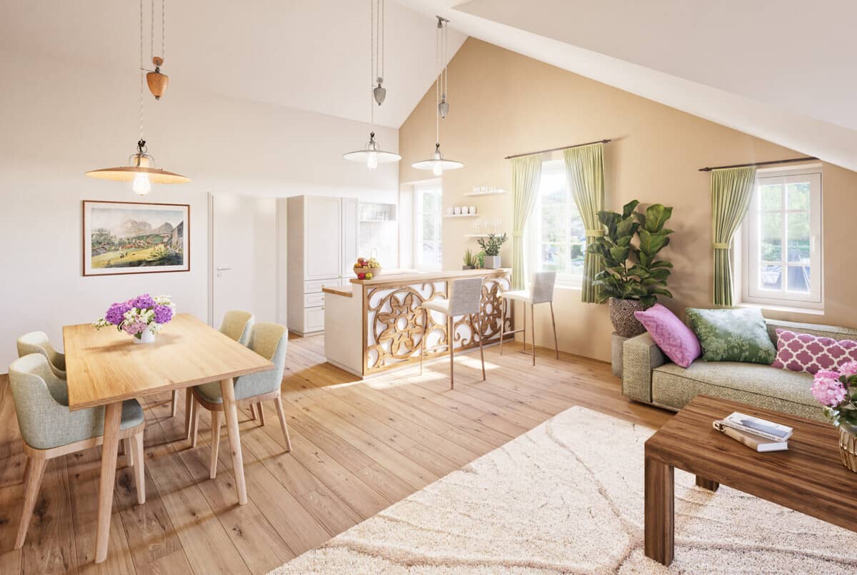 Wohnung Neubau Erstbezug Westbalkon im Zentrum des Salzkammerguts