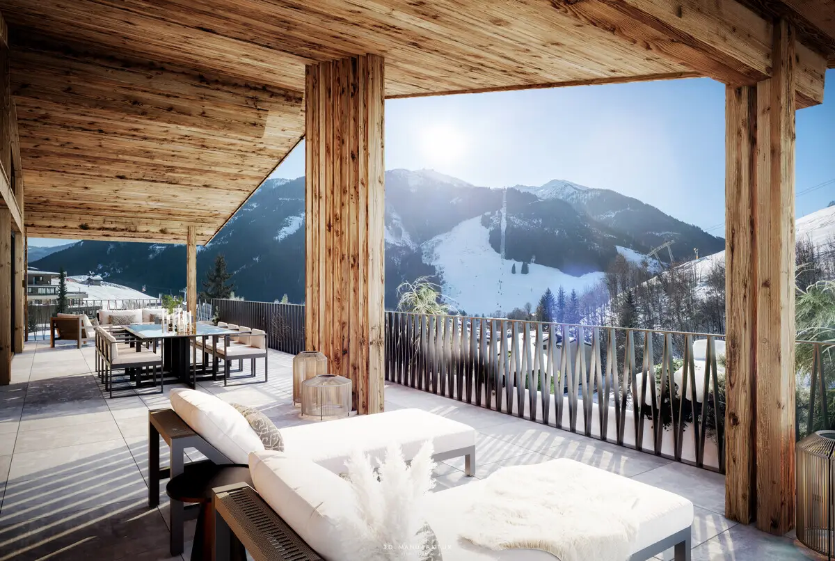 Apartment with generous terrace and garden