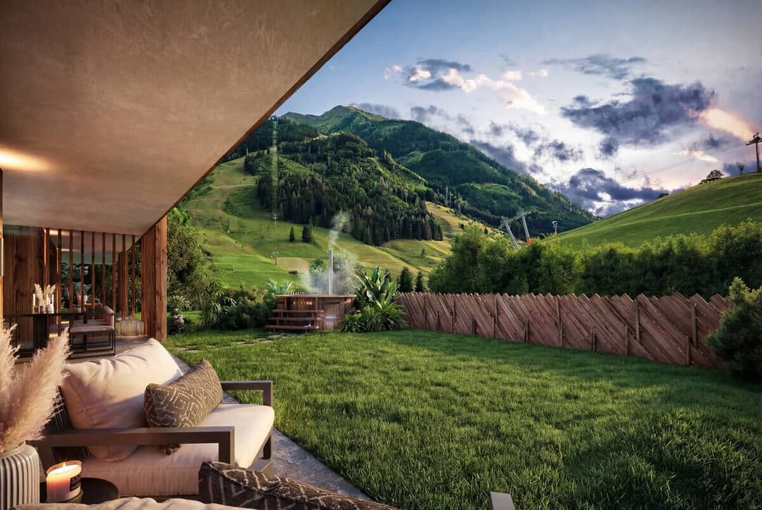 Moderne Wohnung nahe Kohlmaisbahn mit Terrasse