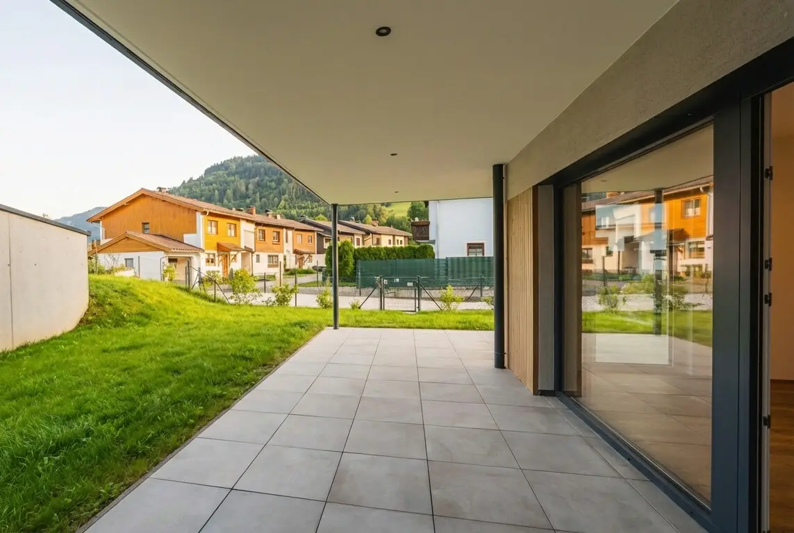 Ground floor apartment private garden new build